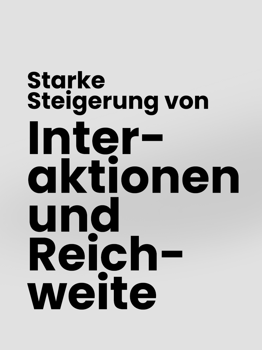 Starte Steigerung von Interaktionen und Reichweite