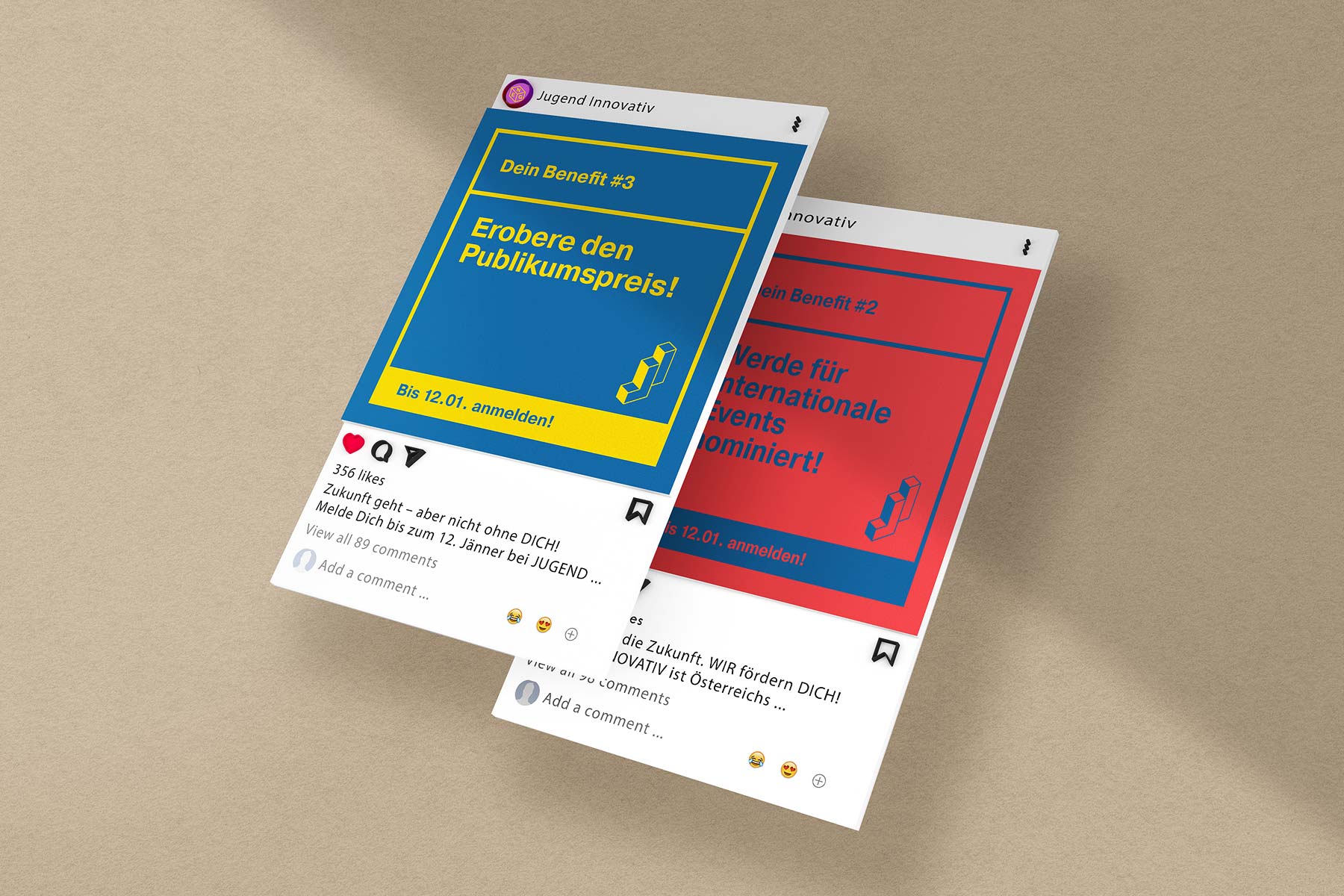 Montage von 2 Beispiel Postings