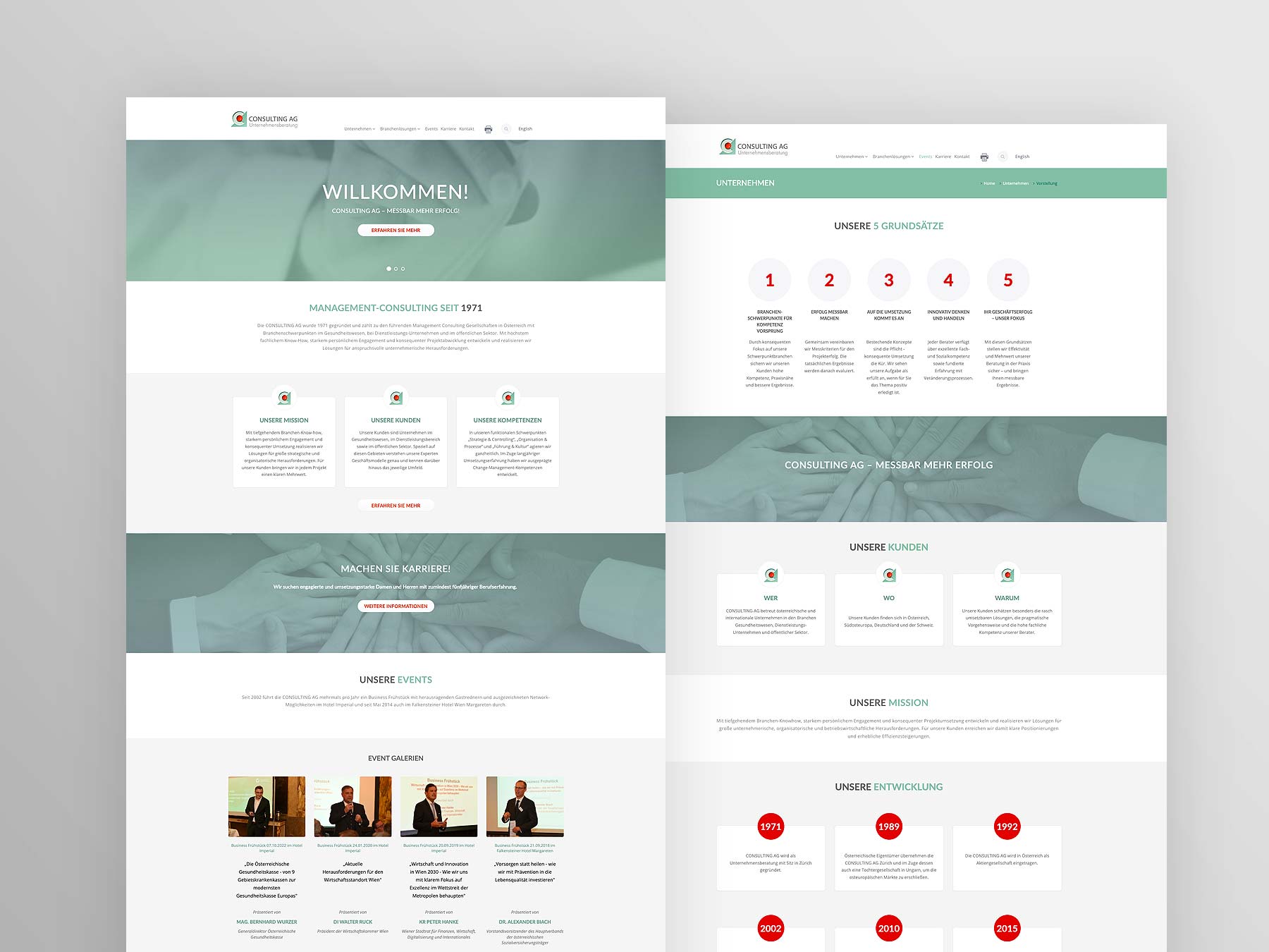 Screenshot der Startseite consulting-ag.com