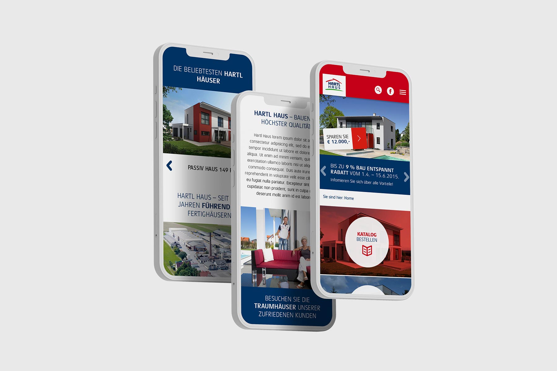Smarthone Ansicht Startseite hartlhaus.at
