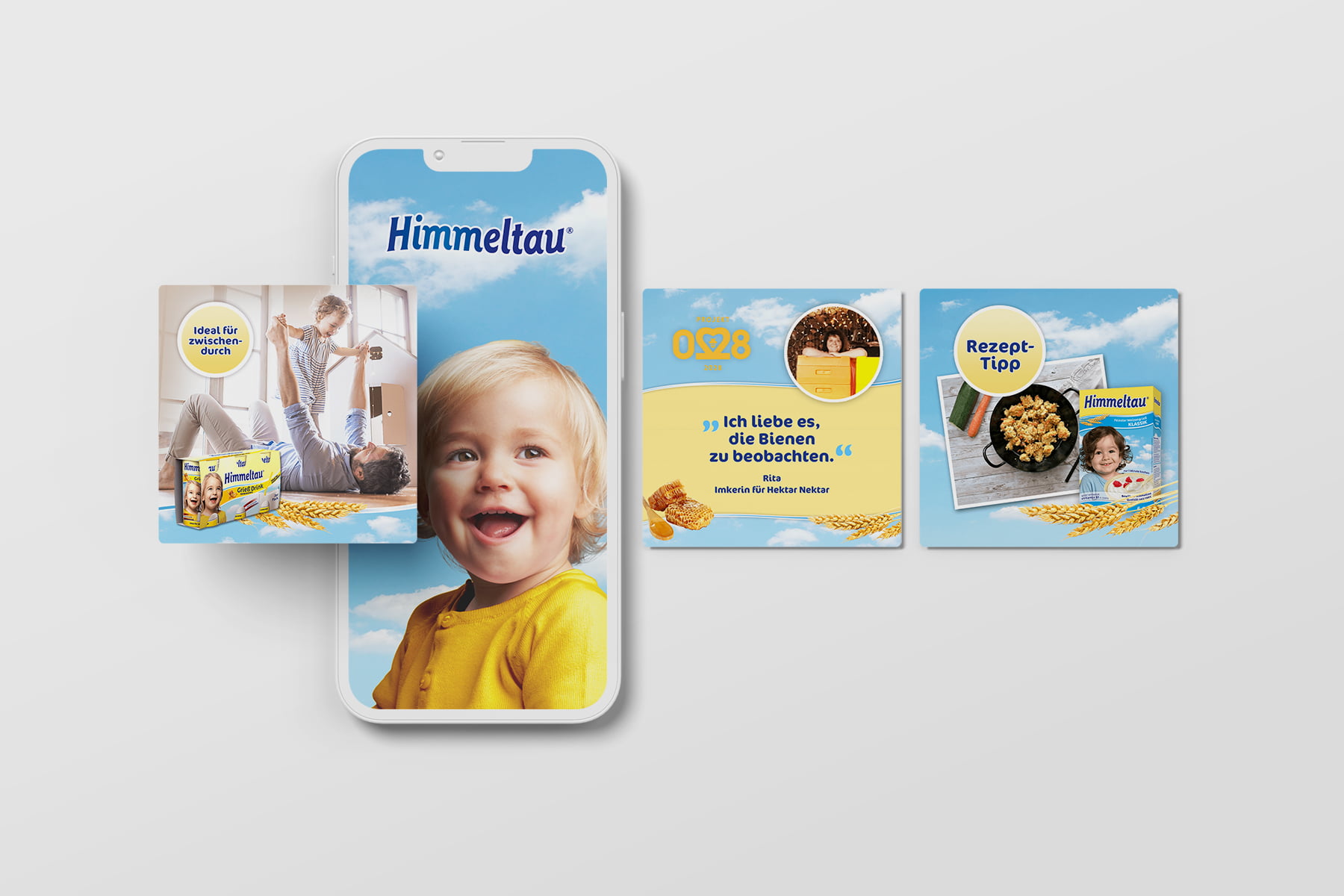 Montage Postingbilder Facebook: Produktwerbung, Rezepttipp, Themenposting