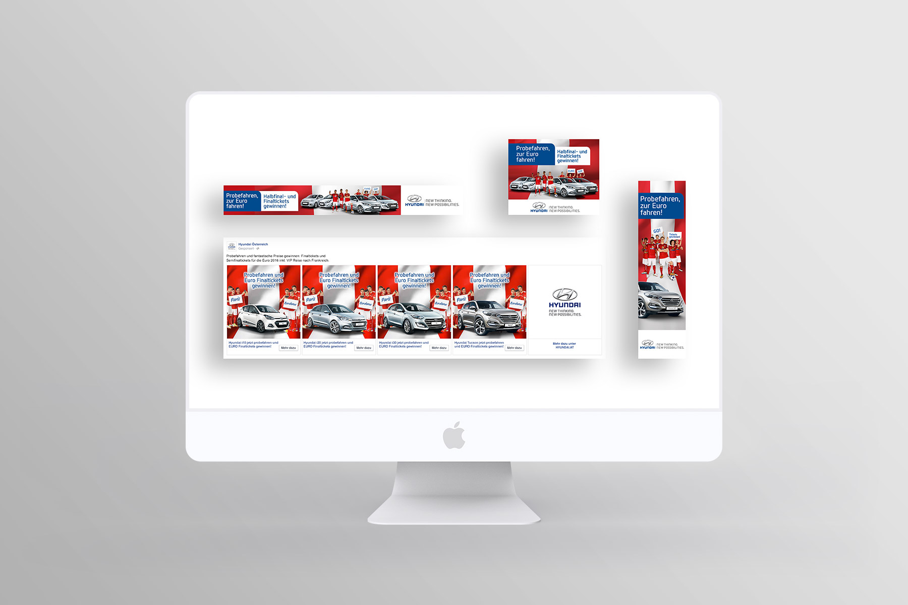 Montage Varianten Banner Hyundai Euro Kampagne 2016