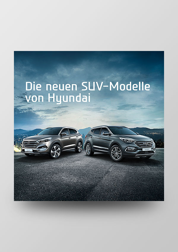 Facebook Ad: Die neuen SUV-Modelle von Hyundai (2016)