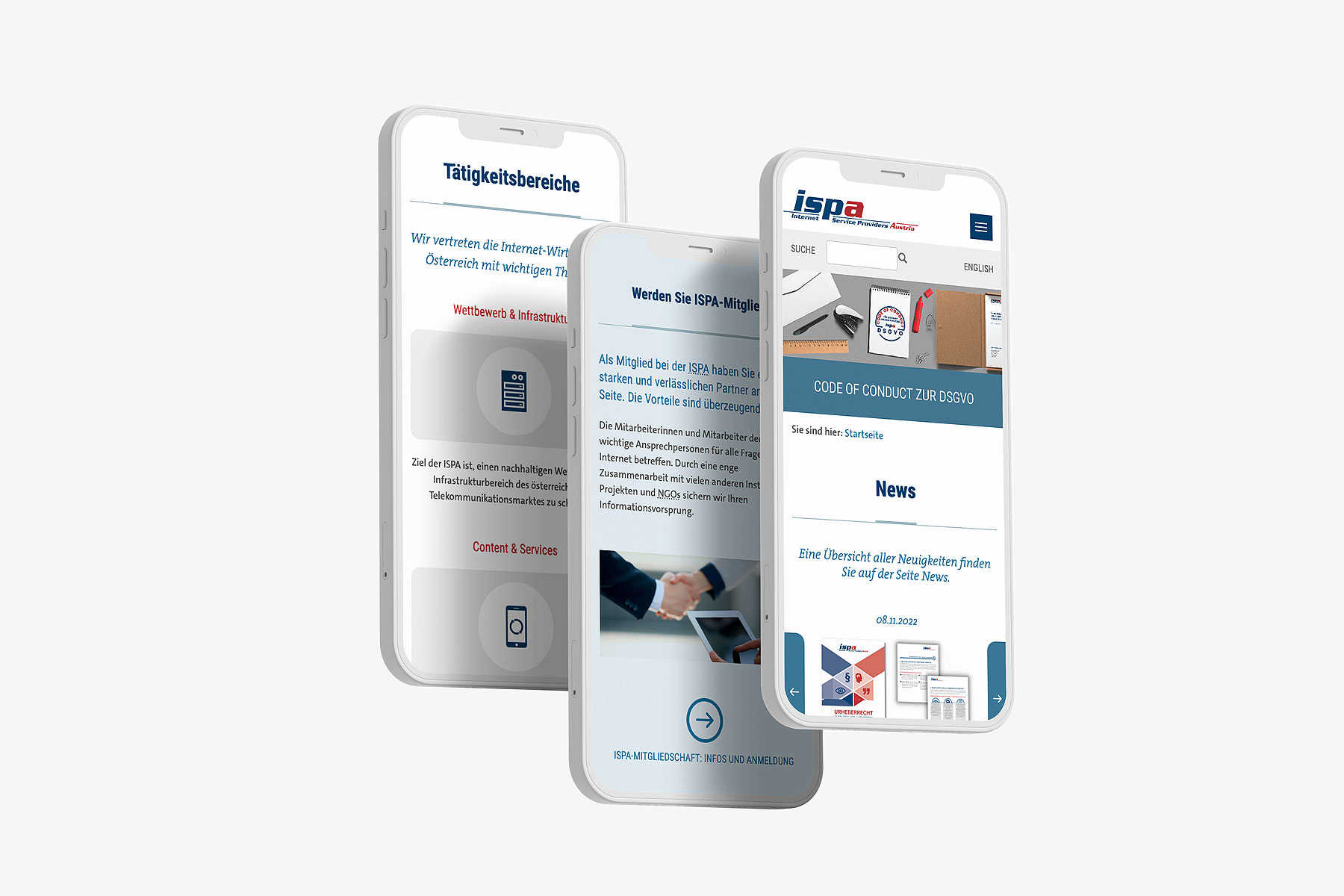 Montage Smartphone Ansicht Startseite ispa.at