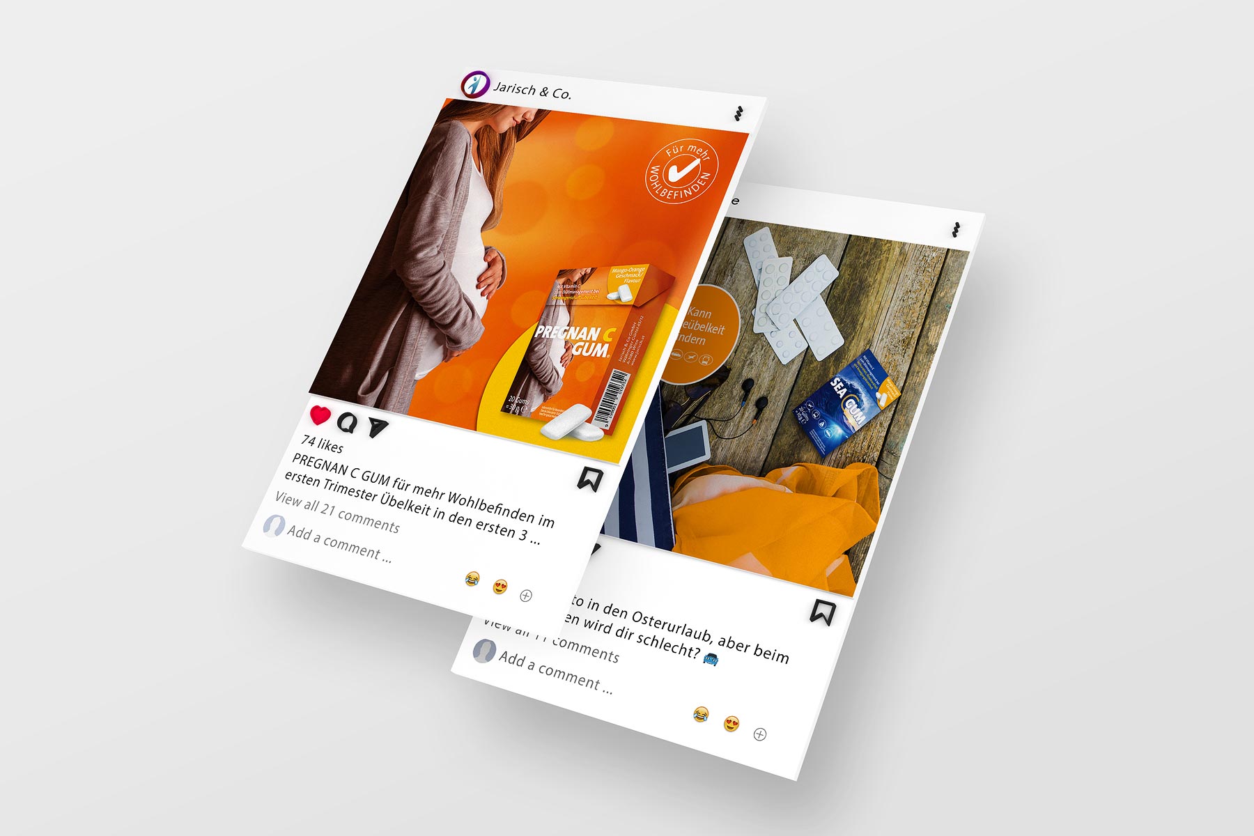 Montage Facebook Postings Pregnan C Gum
