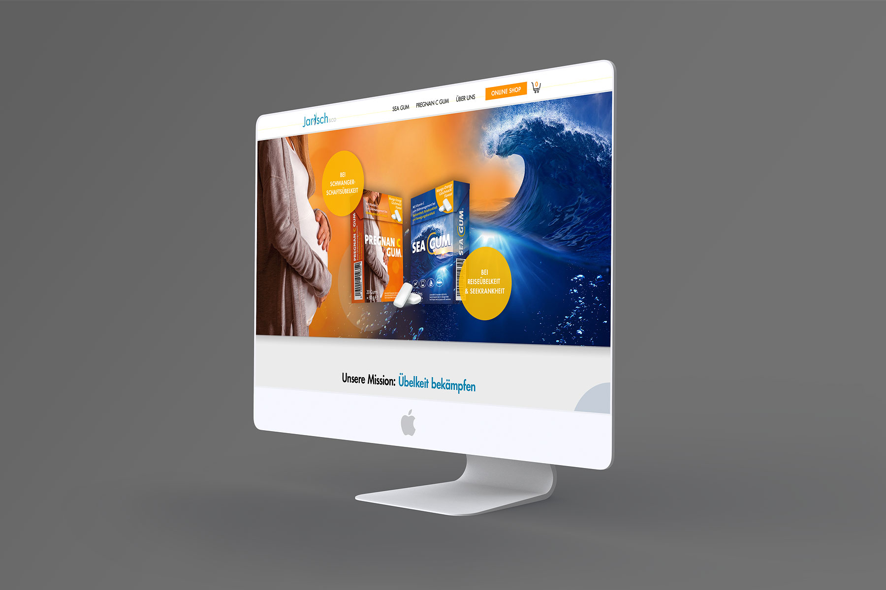 Desktop Ansicht Startseite Jarisch Gum