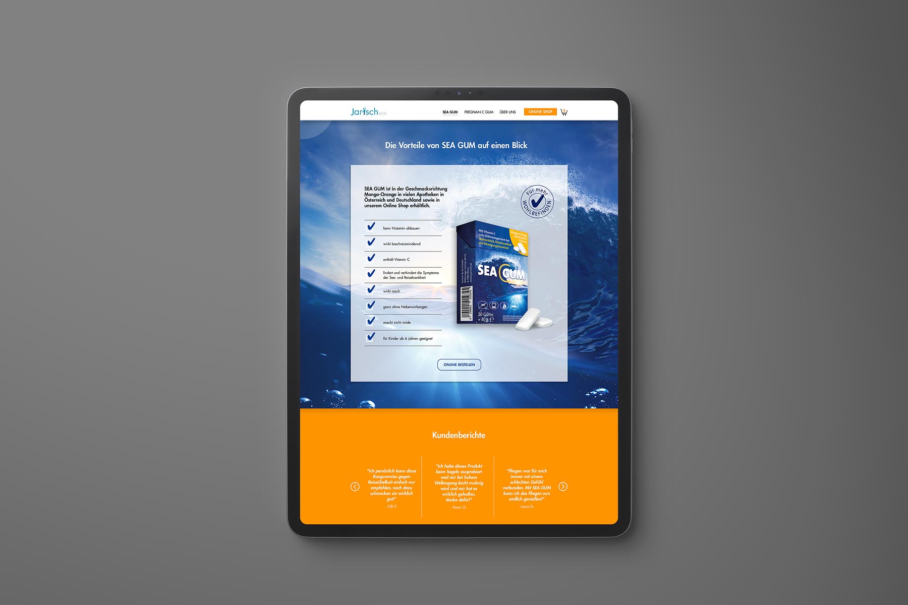 iPad Pro Ansicht Sea Gum Vorteile