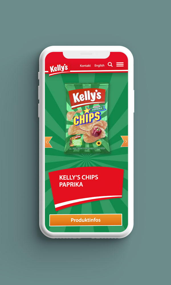 Smartphone Ansicht Innenseite kellys.at