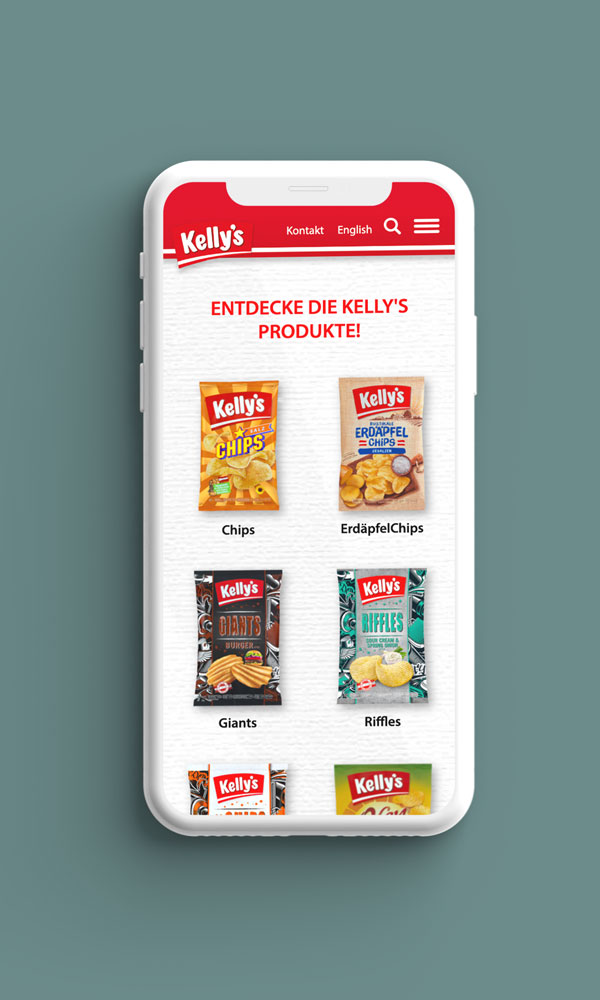 Smartphone Ansicht Innenseite kellys.at
