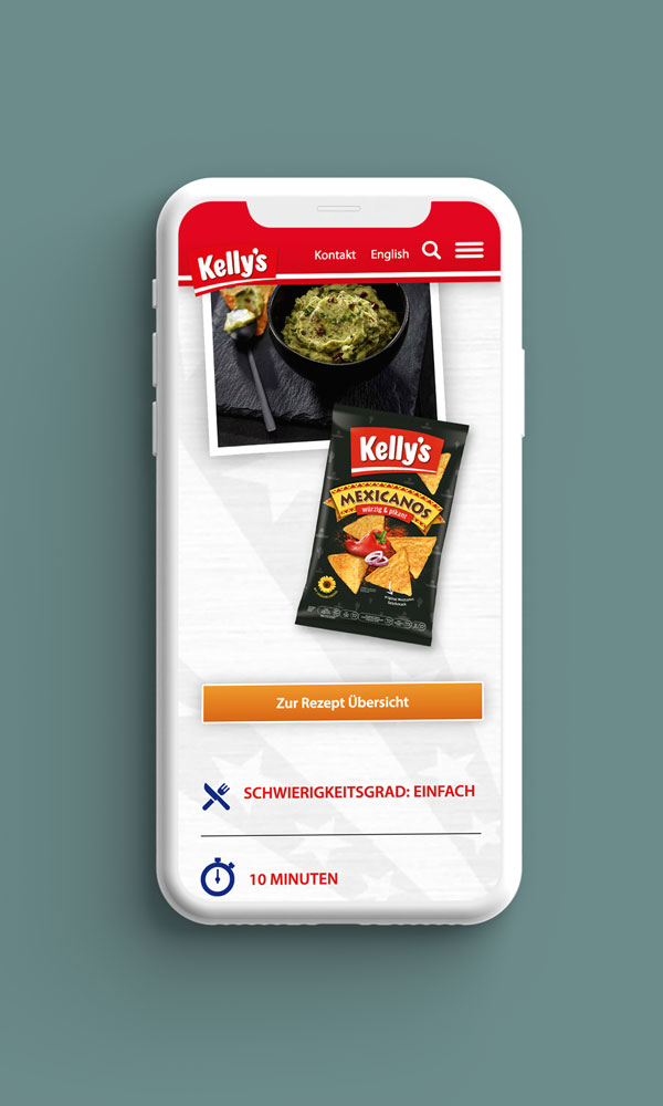 Smartphone Ansicht Innenseite kellys.at