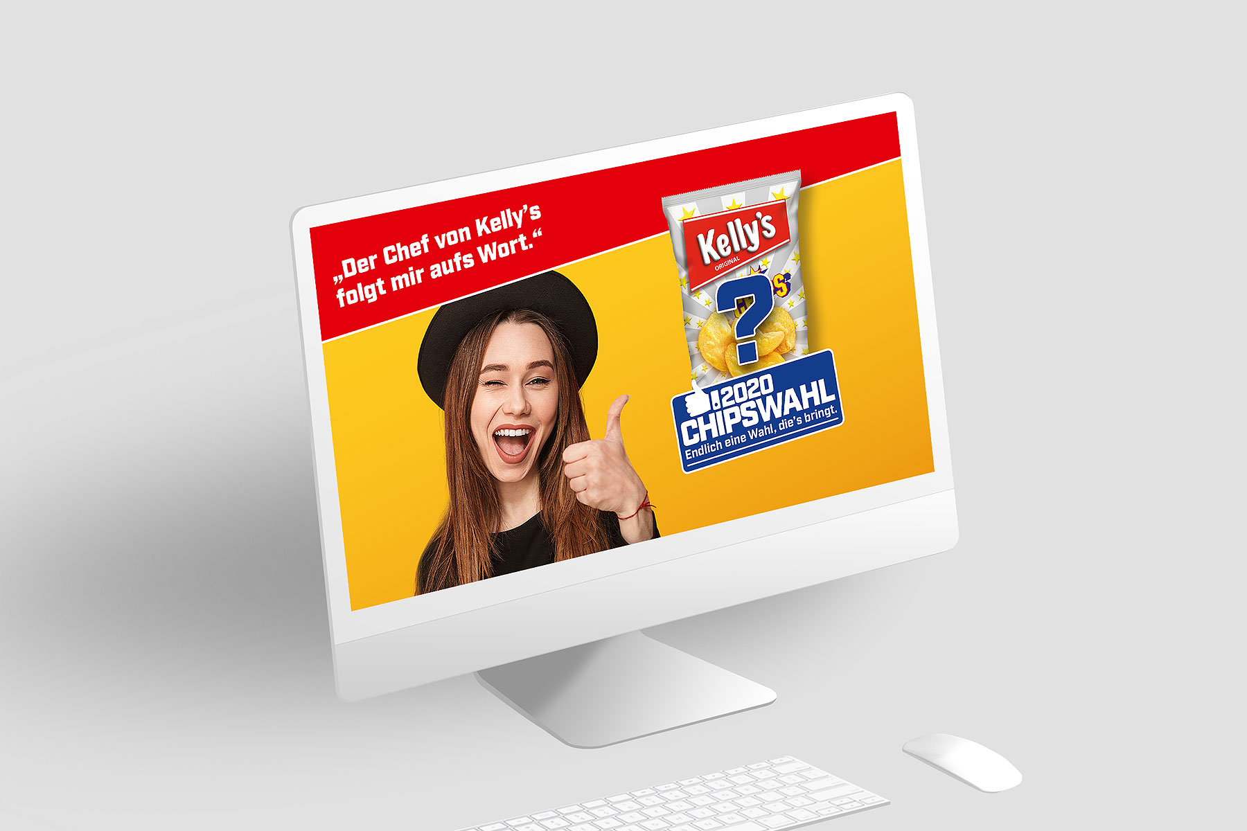 Desktop Ansicht Kelly's Chipswahl 2020 (umgesetzt mit TYPO3)