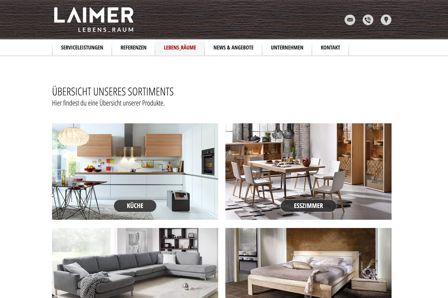 Screenshot Sortiment einrichtungshaus-laimer.at