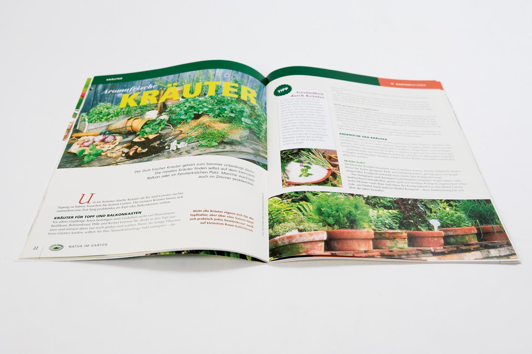 Beispiel Innenseite Kräuter Magazin Natur im Garten 2007
