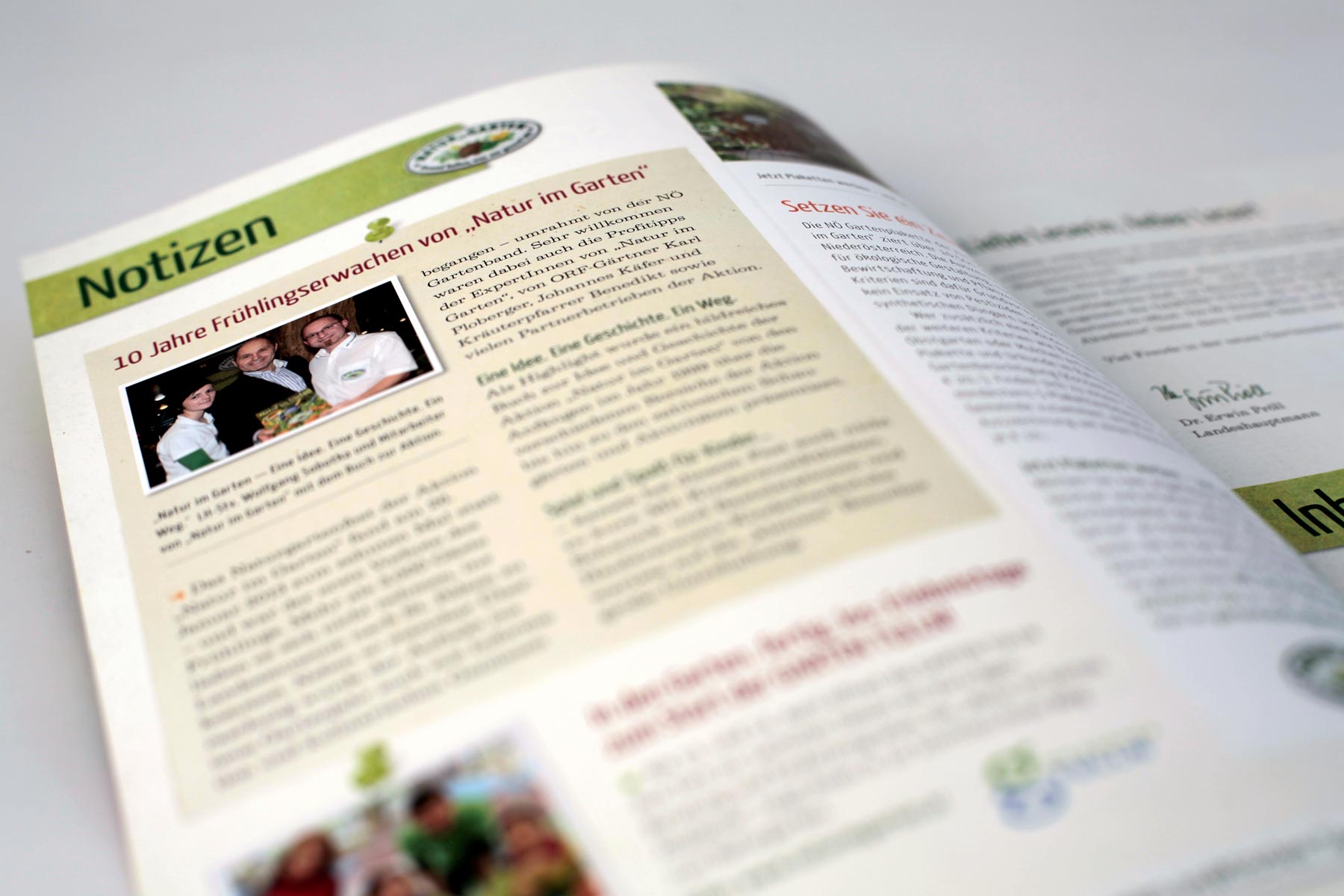 Beispiel Innenseite Frühlingserwachen Magazin Natur im Garten