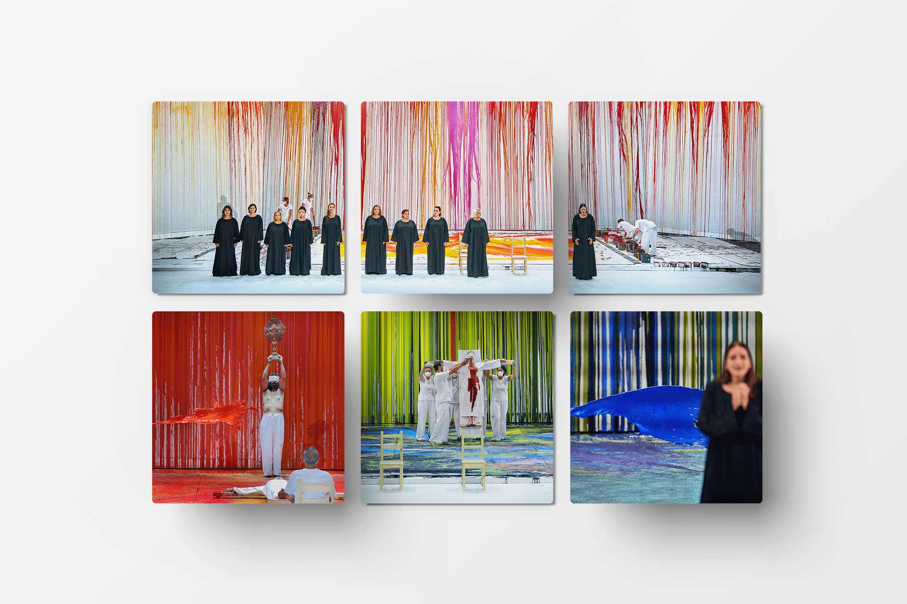 Montage Fotoreihe auf Instagram: 2x3 Reihen