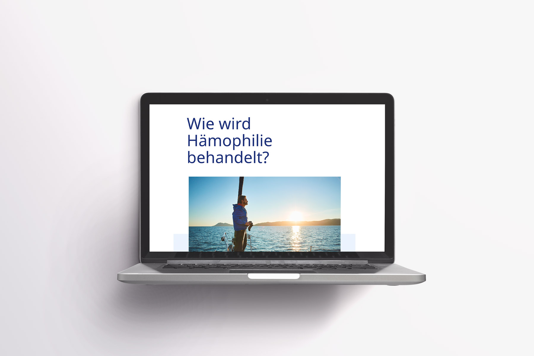 Laptop Ansicht Abschnitt: Wie wird Hämophilie behandelt?