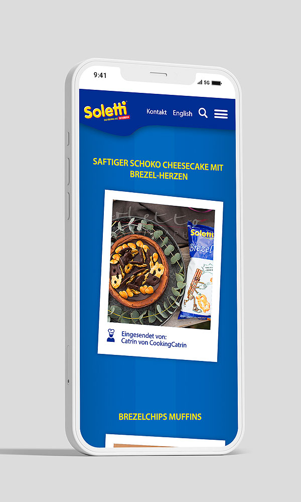 Smartphone Ansicht Teaser Rezept soletti.at