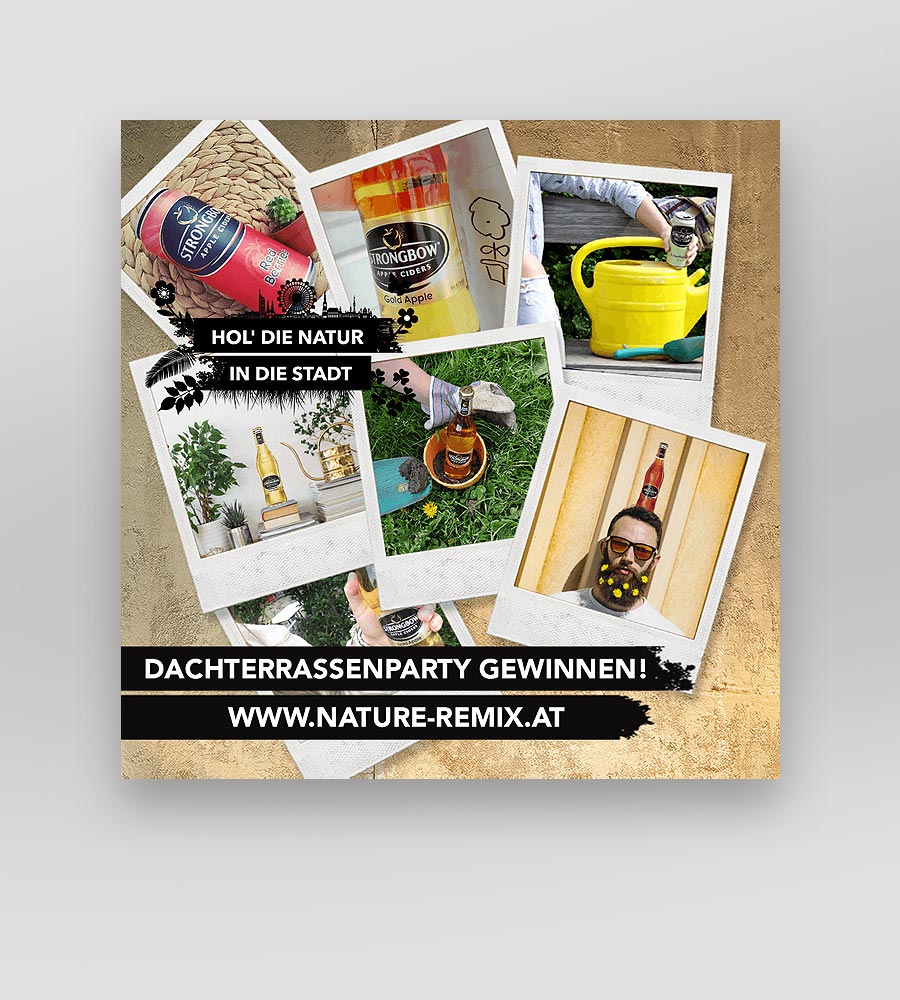 Facebook Postingbild Hol die Natur in die Stadt Strongbow Kampagne