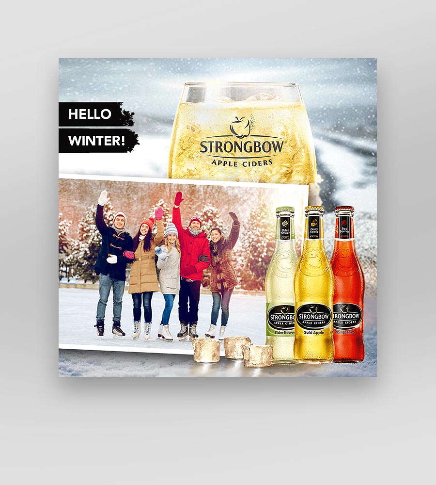 Facebook Postingbild Hello Winter