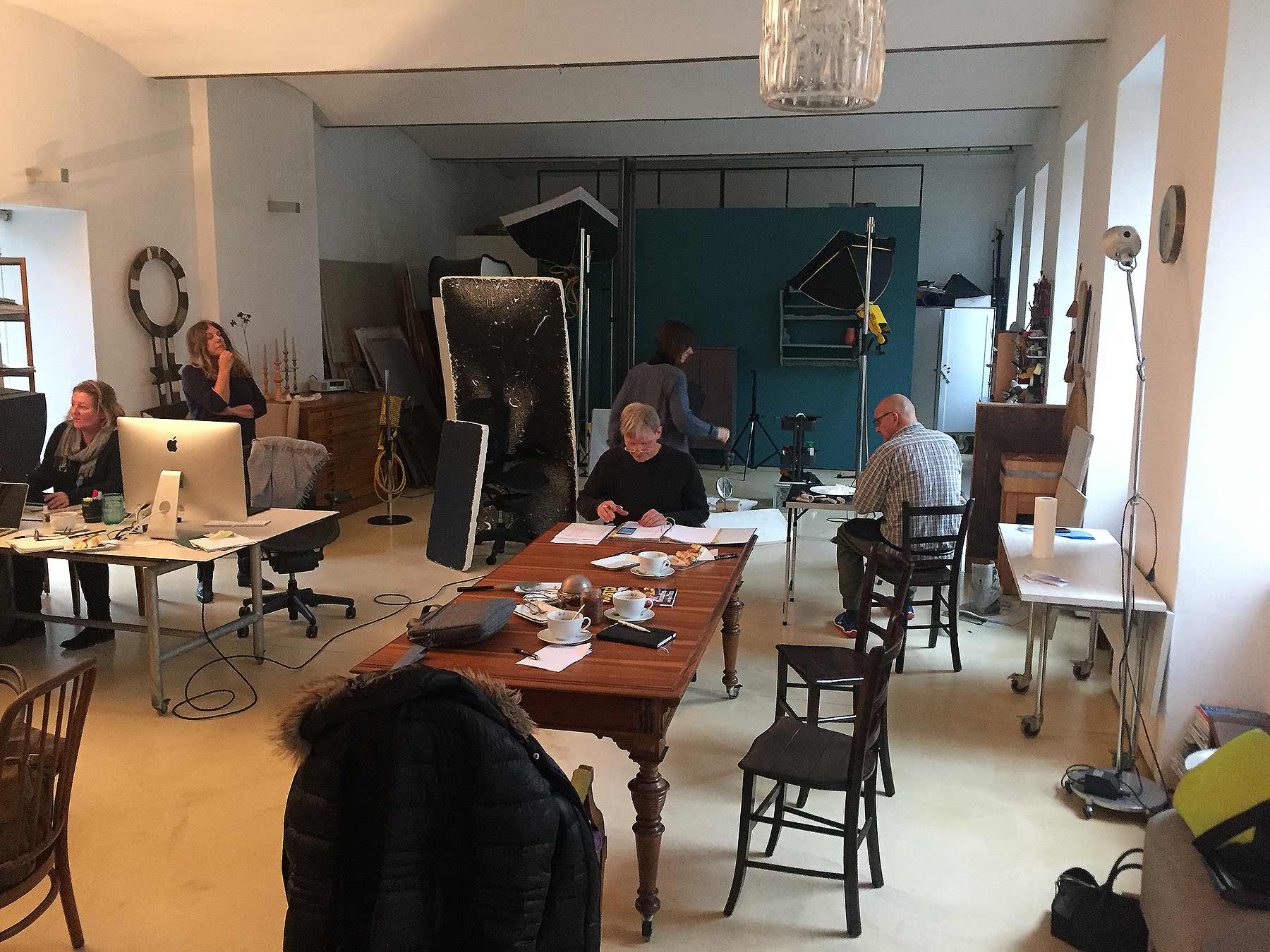 Vorbereitung im Fotostudio
