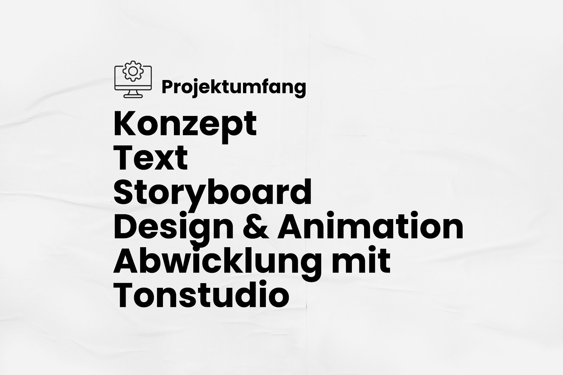 Projektumfang: Konzept, Text, Storyboard, Design & Animation, Abswicklung mit Tonstudio