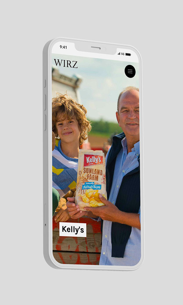 Montage Smartphone Ansicht wirz-werbeagentur.at 2022