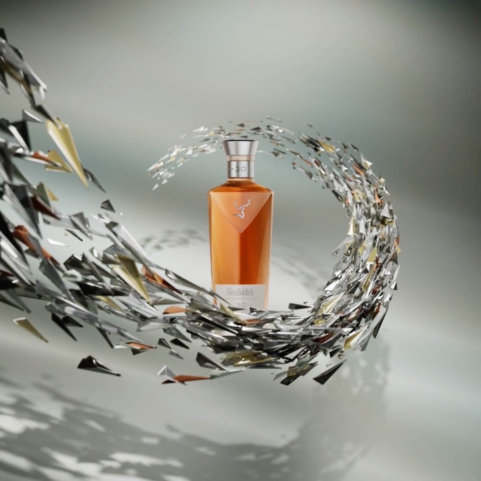 Ausschnitt Werbevideo, Abbildung Flasche Glenfiddich