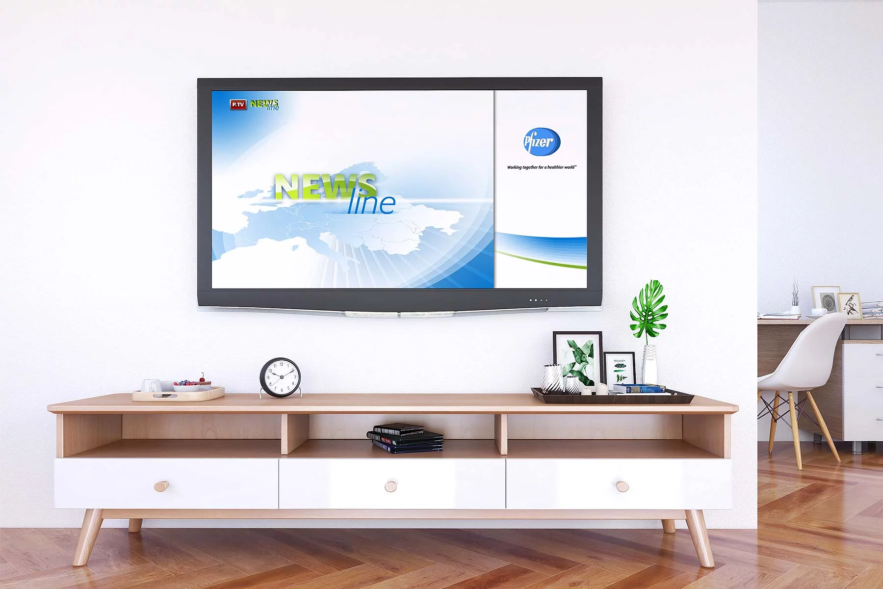 Montage Unternehmenspräsentation Pfizer Austria 2010 global values