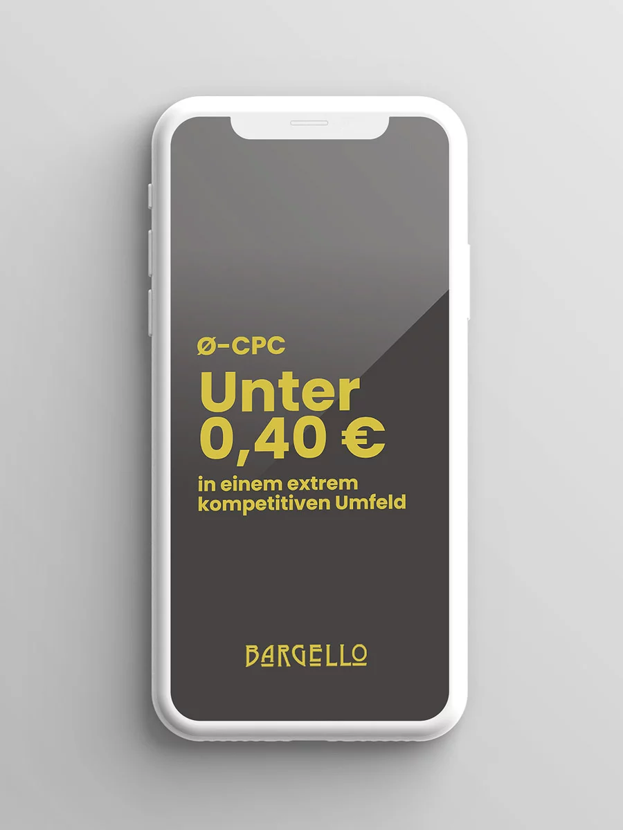 durchschnittlicher CPC unter 0,40 € in einem extrem kompetitiven Umfeld