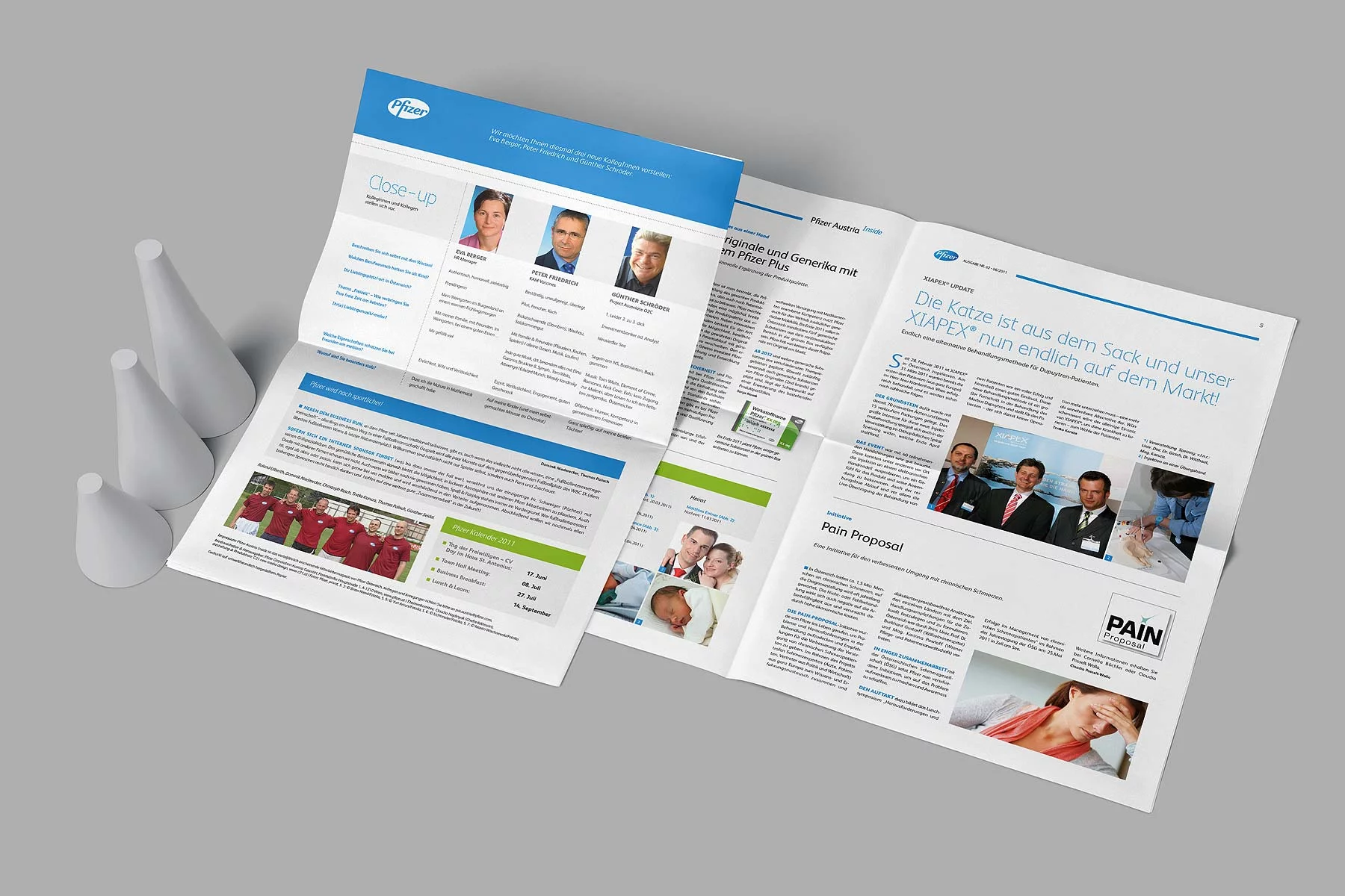 Innenansicht Mitarbeitermagazin Pfizer Austria 2011