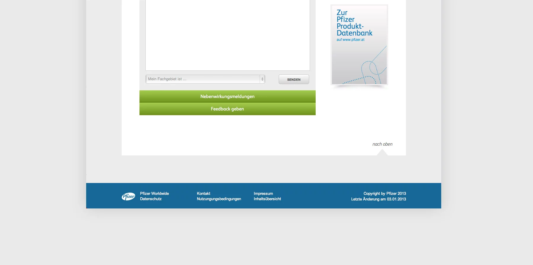 Screenshot Startseite be-informed Teil 2