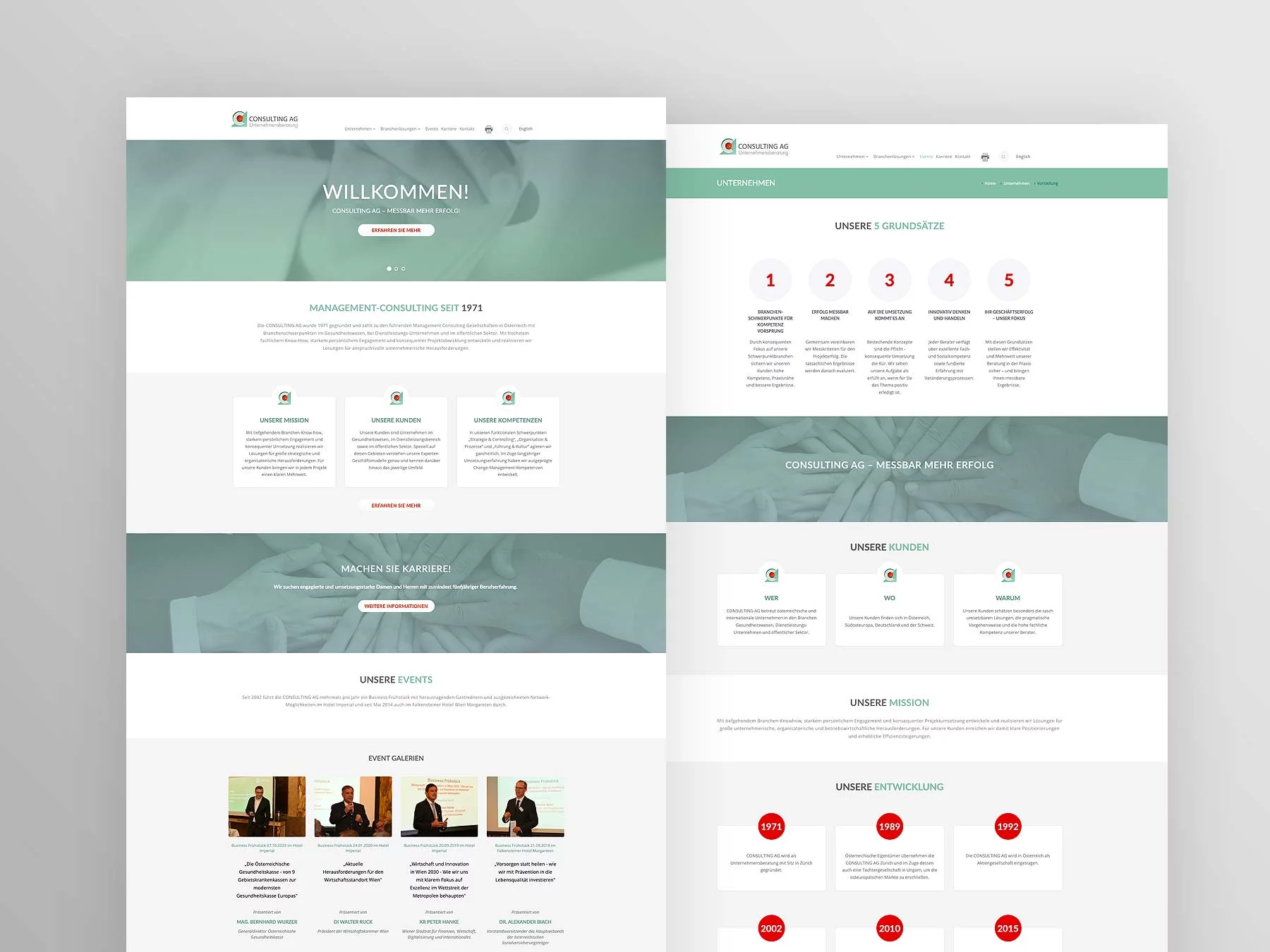 Screenshot der Startseite consulting-ag.com