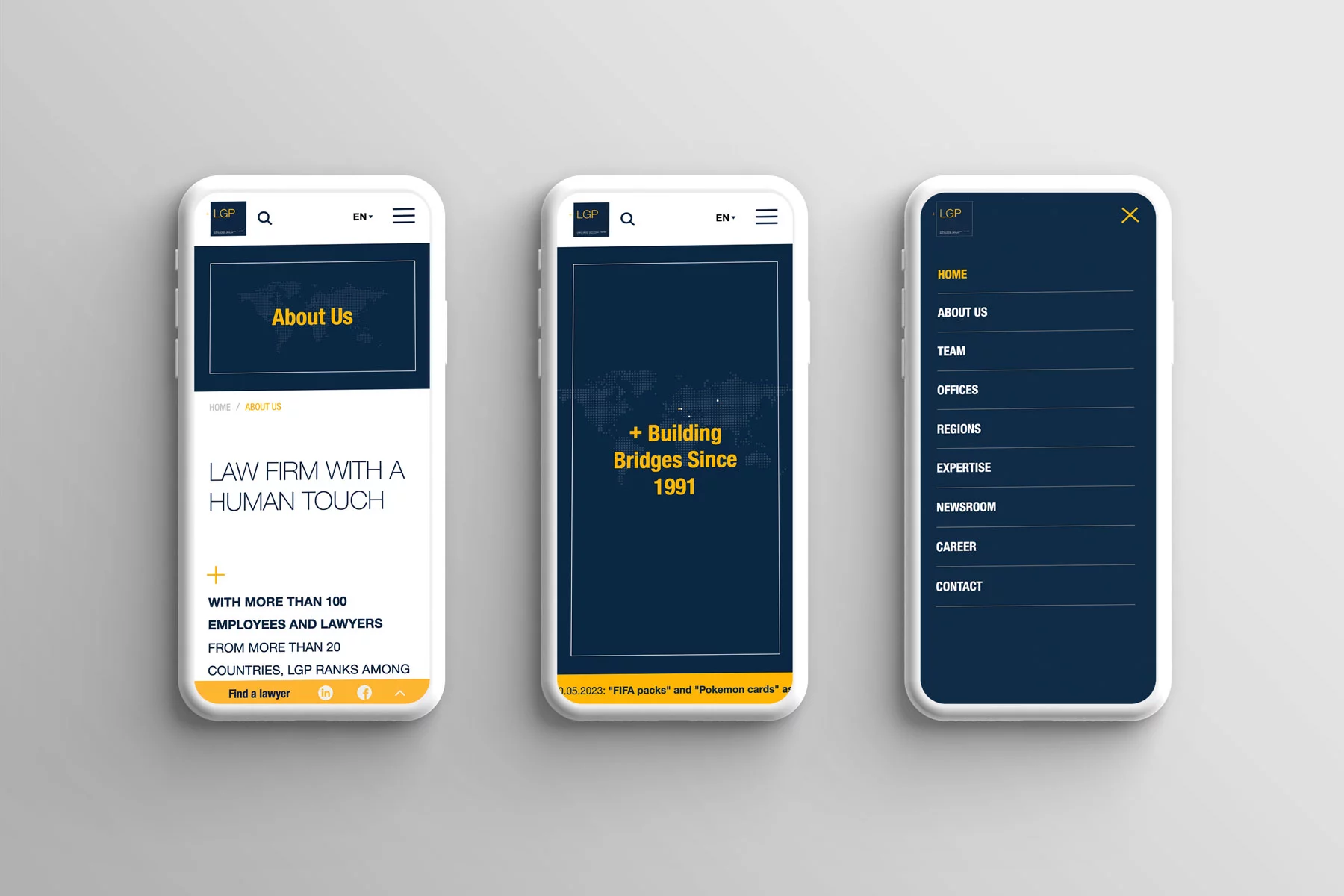 Montage Smartphone Ansichten Innenseiten lansky.at