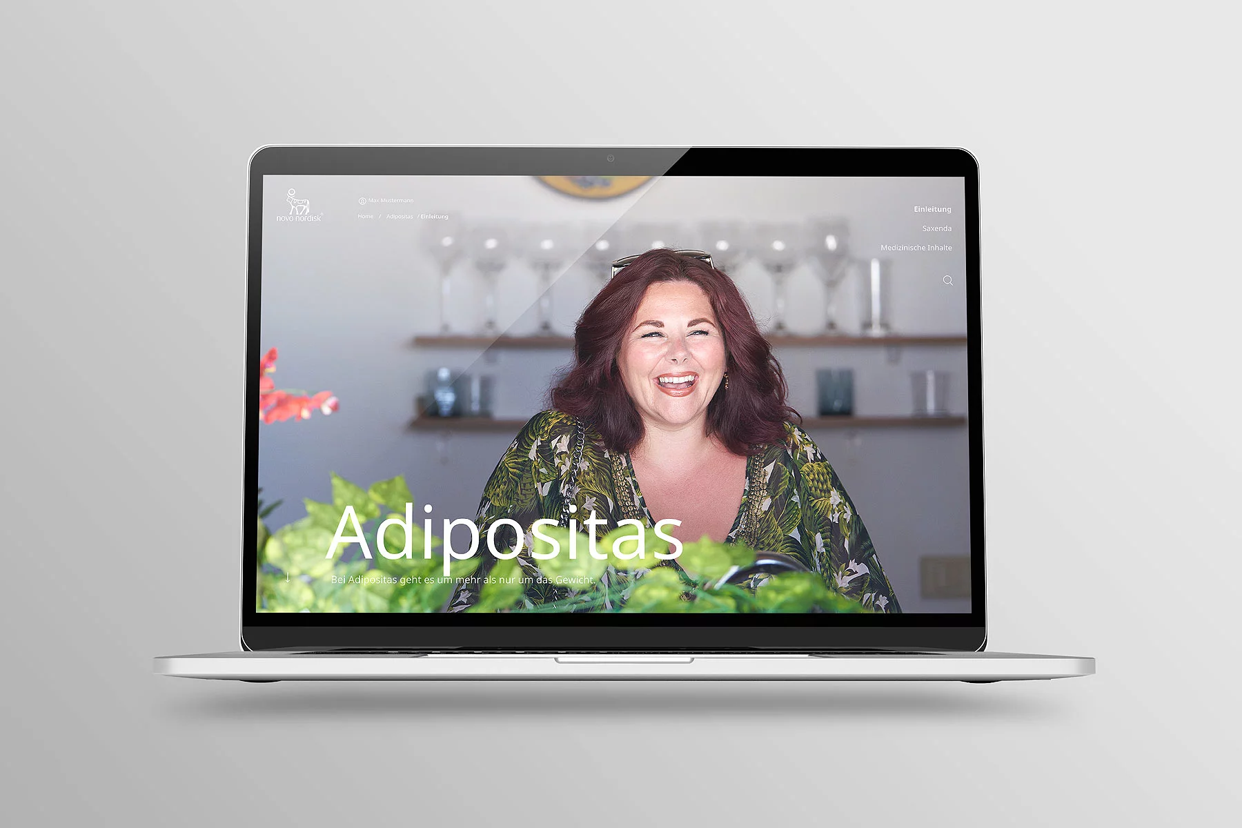 Themenseite Adipositas Screendesign Novo Nordisk