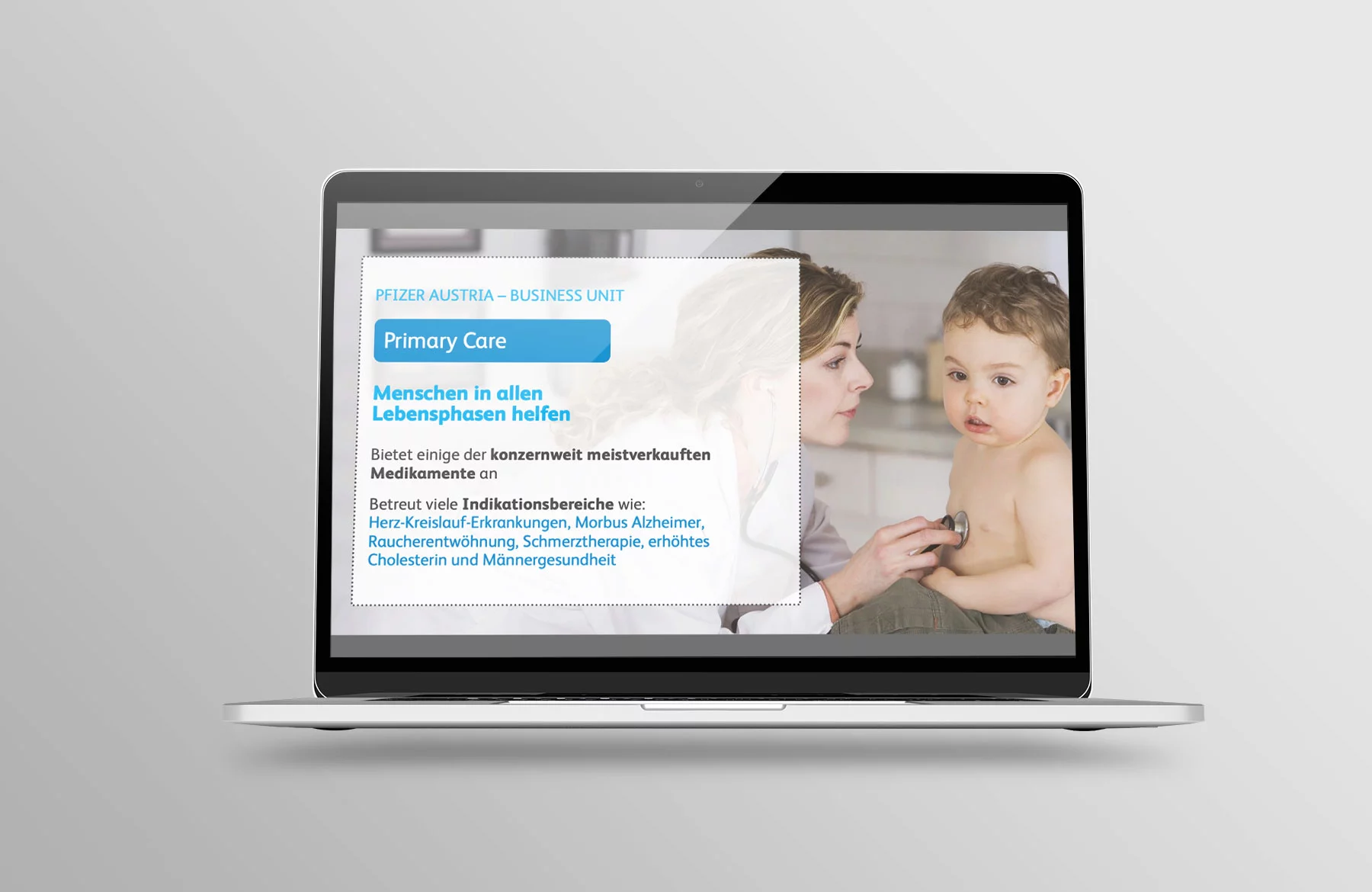 Unternehmenspräsentation Pfizer Austria Folie Business Unit Primary Care