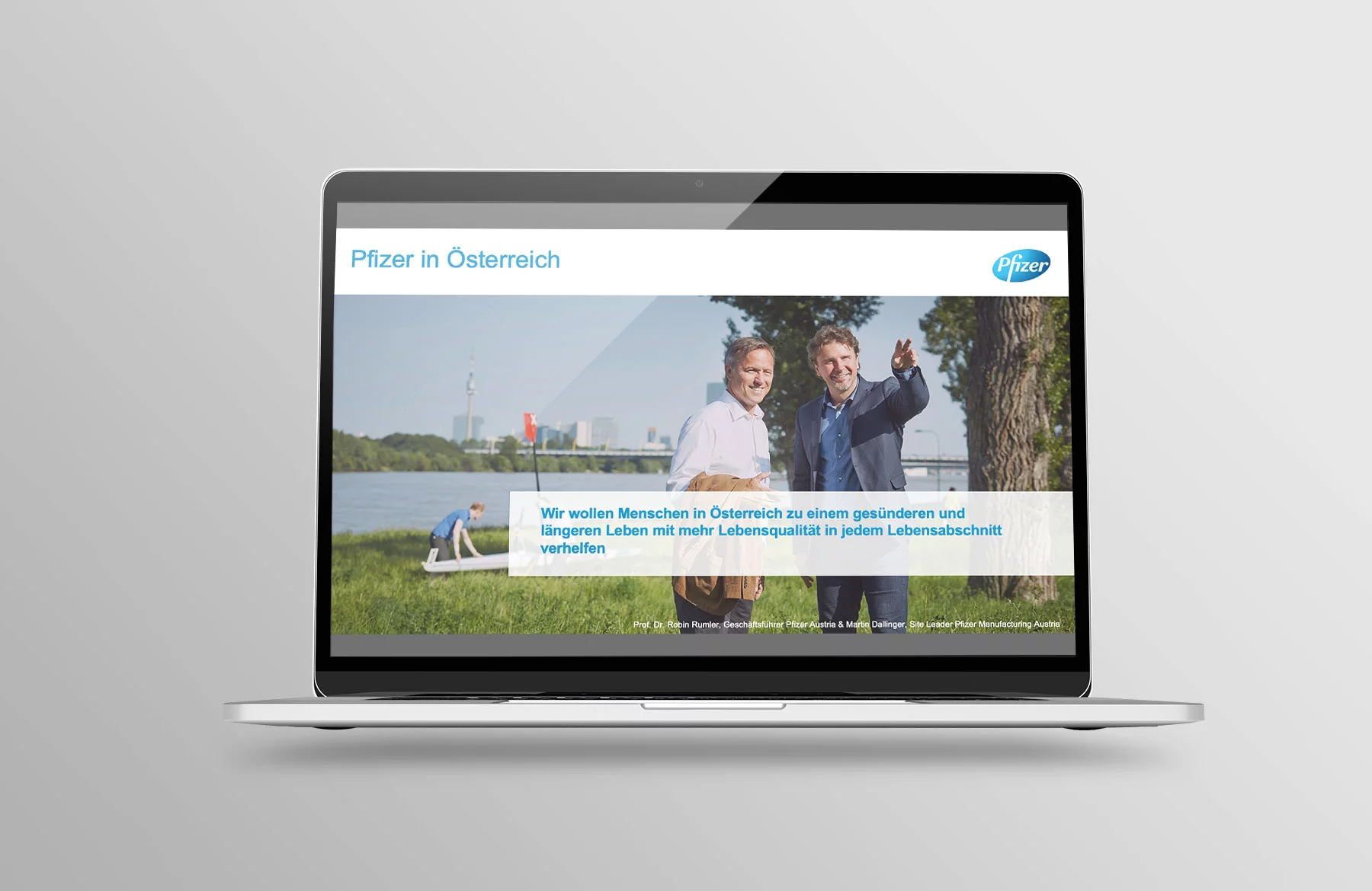 Präsentationsdesign Pfizer 2017 Folie Zitat