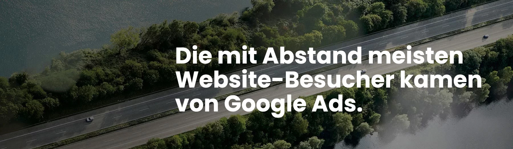 Die mit Abstand meisten Website-Besucher kamen von Google-Ads
