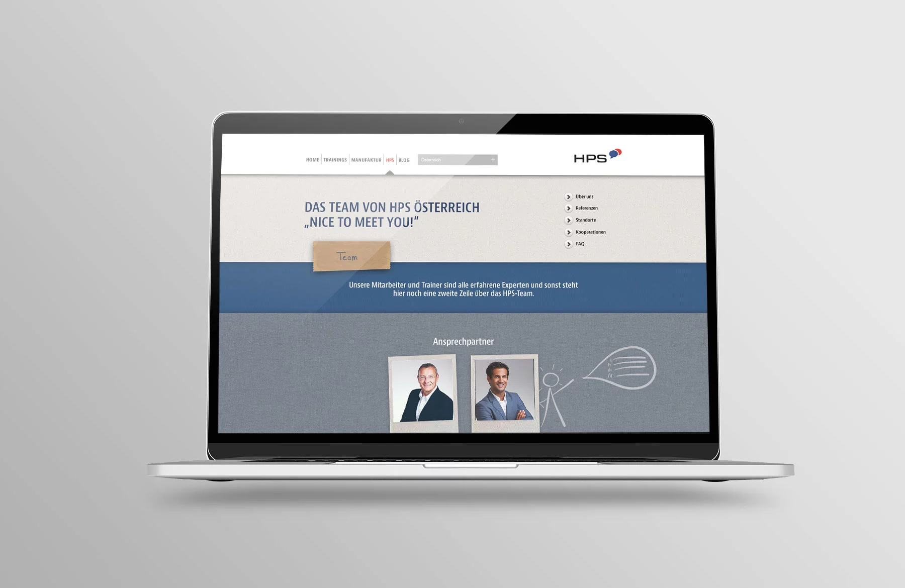 iPad pro Ansicht Team hps-training.com (2013)