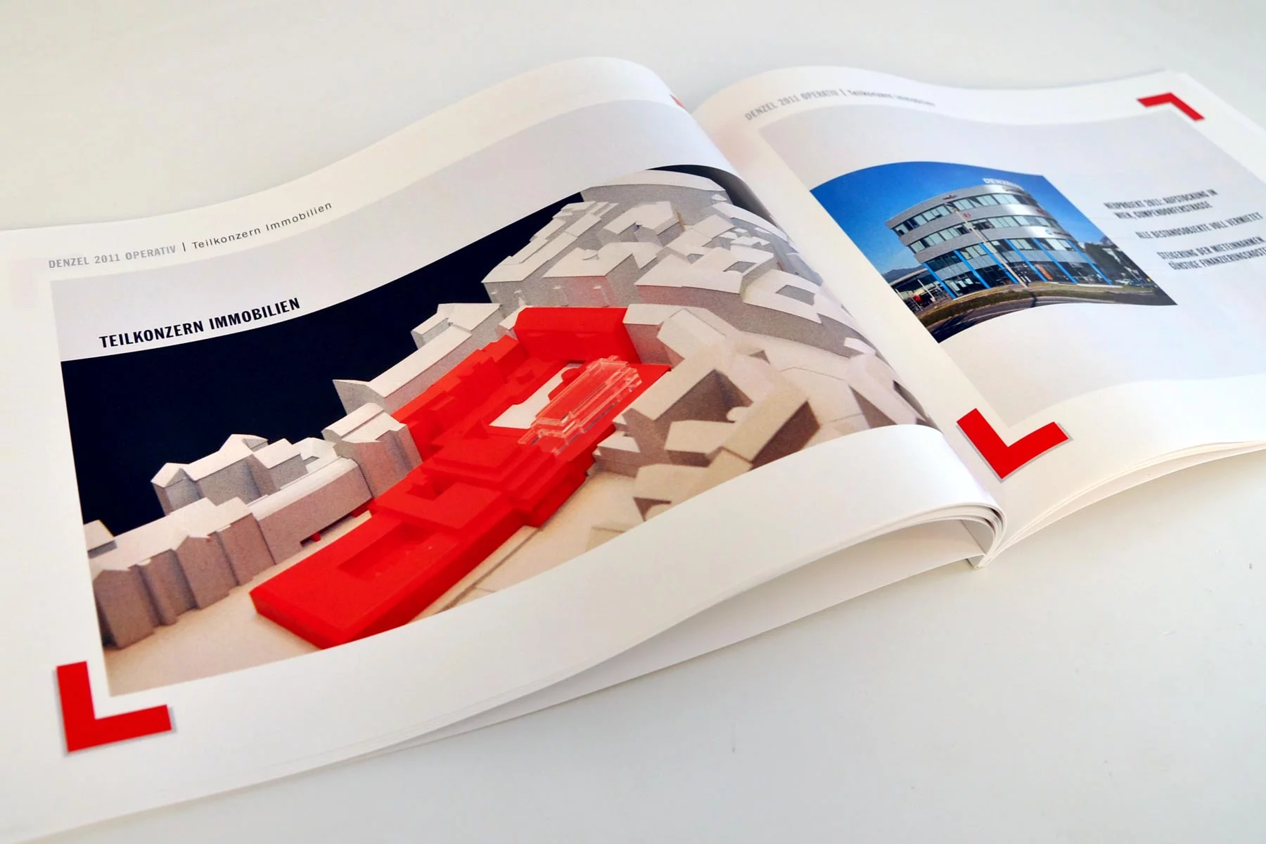 Innenseite Geschäftsbericht Immobilien